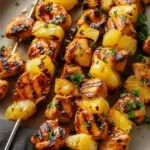 Grilled Pineapple Chicken Skewers