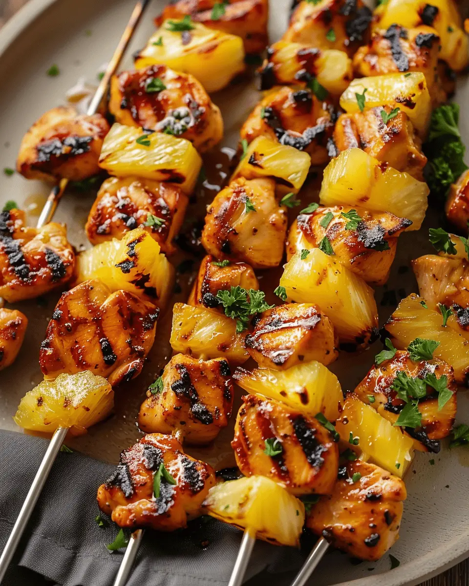 Grilled Pineapple Chicken Skewers: A Juicy Twist on Tradition