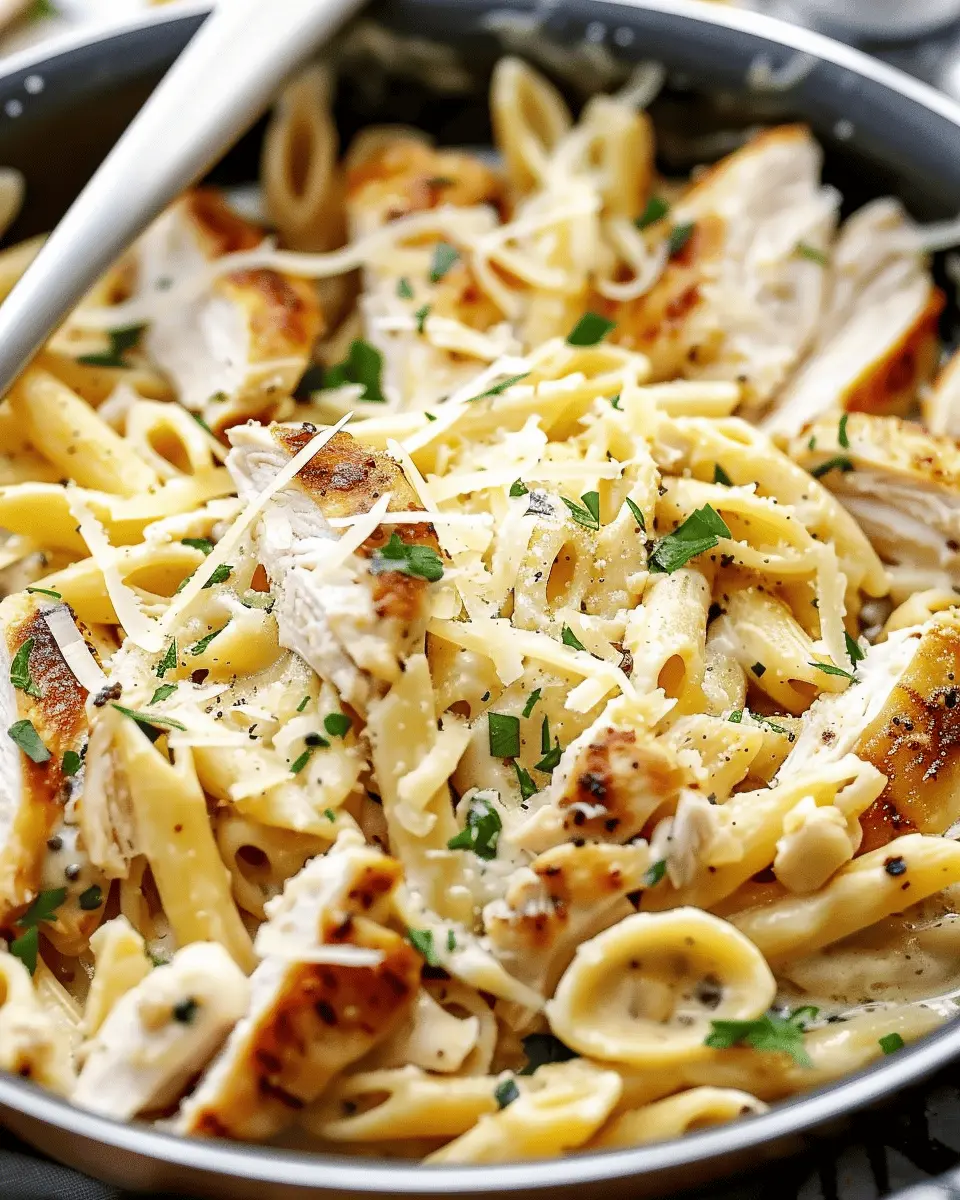 Make This Garlic Parmesan Chicken Pasta Tonight for a Cozy Dinner