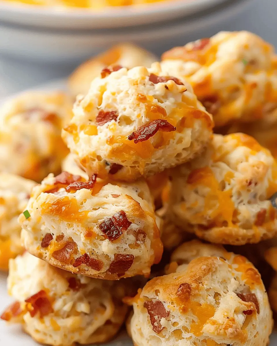 Cheddar Bacon Biscuit Bites: Easy Turkey Bacon Treats to Share