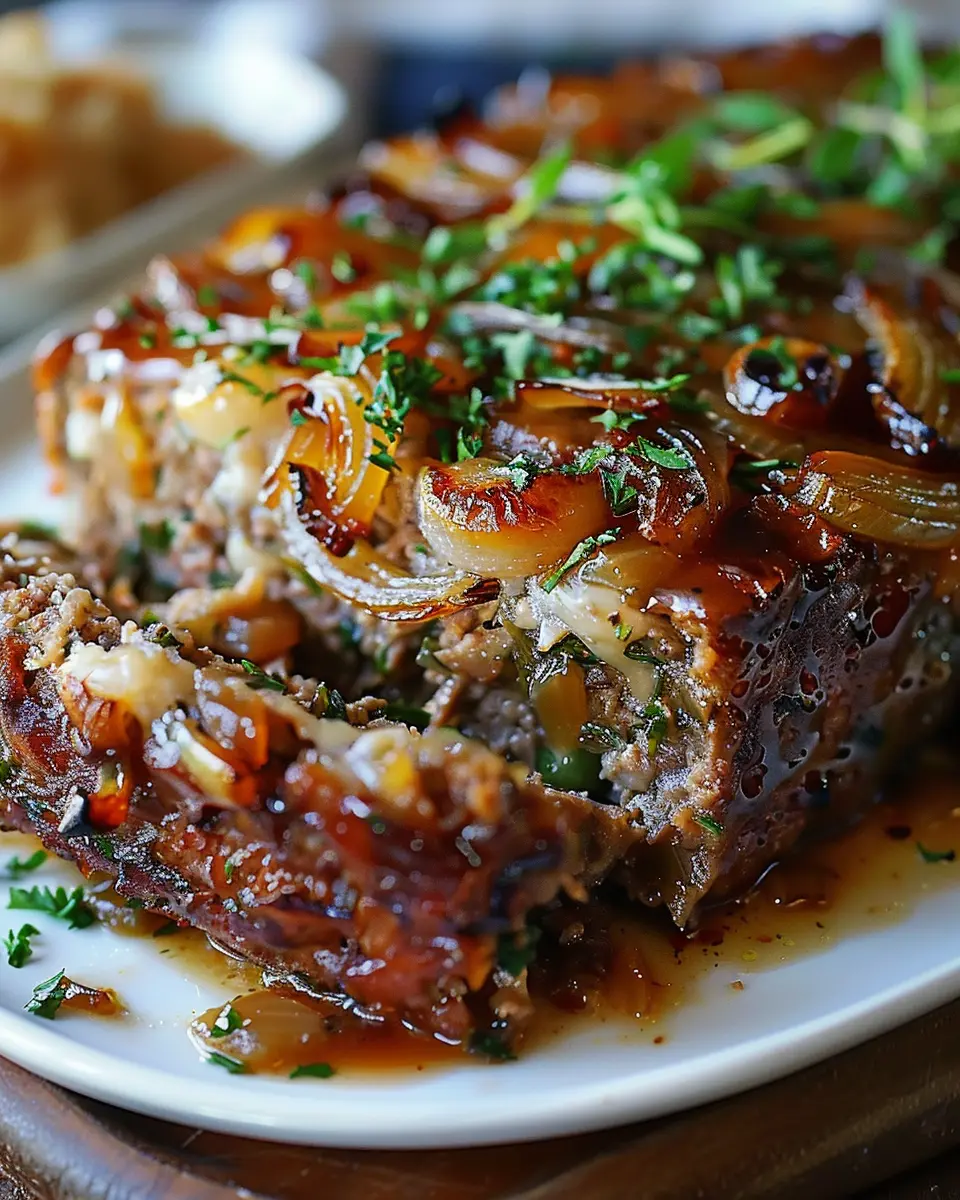 French Onion Meatloaf: A Juicy Comfort Food Classic Reinvented