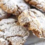 Air Fryer Gingerbread Crinkle Cookies