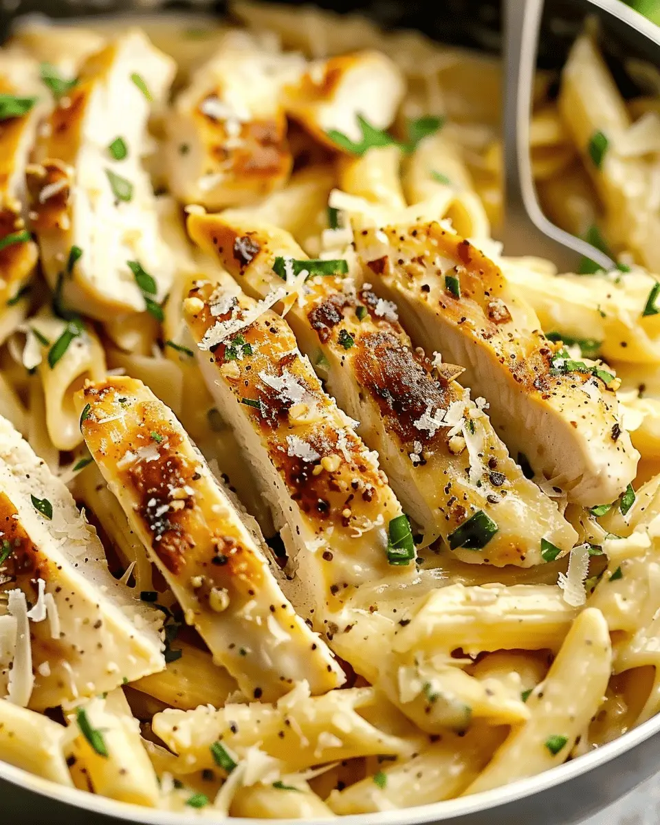 Make This Garlic Parmesan Chicken Pasta Tonight for a Cozy Meal
