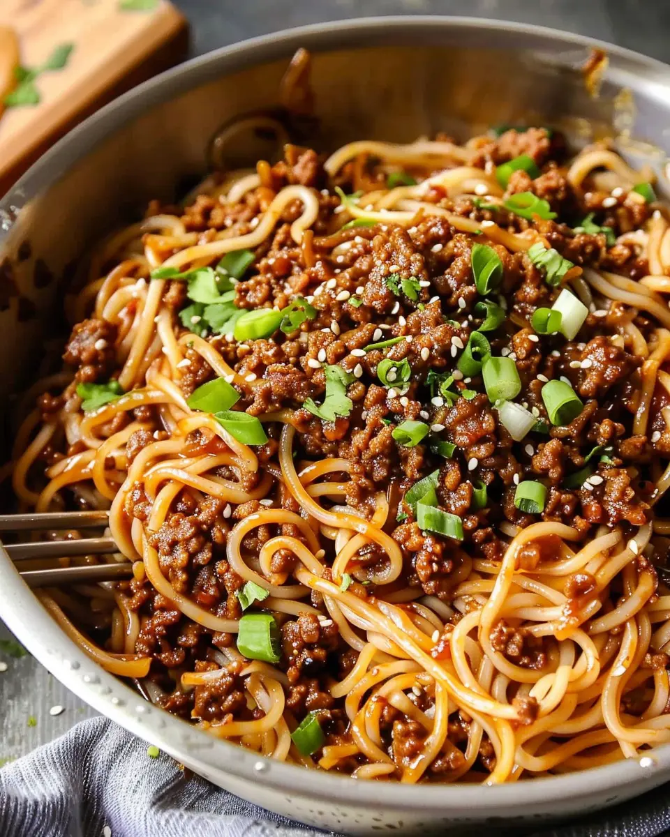 Mongolian Ground Beef Noodles Recipe: Easy, Flavor-Packed Delight