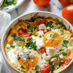 Mediterranean Baked Feta Eggs
