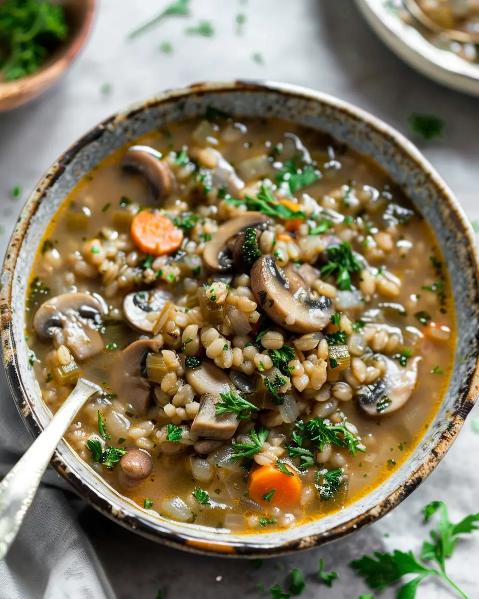 Vegan Mushroom Barley Soup: A Cozy, Hearty Delight for All