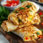 Cheesy Garlic Chicken Wraps
