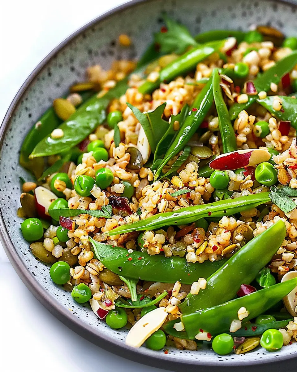 Speedy Grain Salad with Sugar Snap Peas: A Fresh, Easy Delight