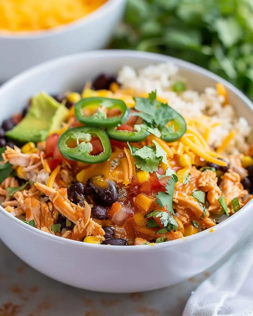 Chicken Burrito Bowl: Easy Slow Cooker Recipe for a Cozy Meal