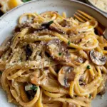 Caramelized Leek and Mushroom Gruyere Pasta