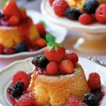 Lemon Cakes with Berry Salsa