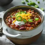 Slow Cooker Beef Chili Recipe