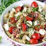 Caprese Pasta Salad with Creamy Balsamic Dressing