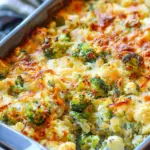 Loaded Cauliflower Broccoli Casserole