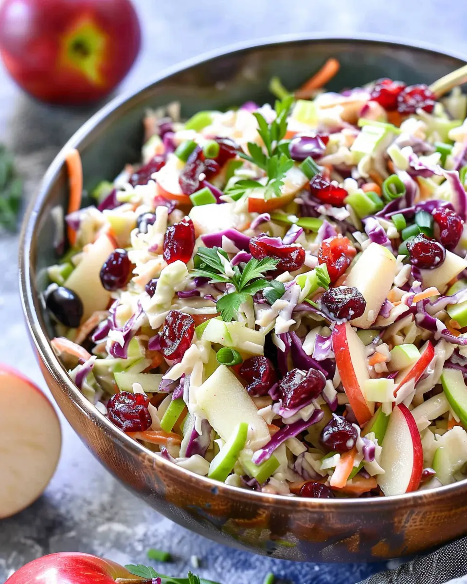 Apple Cranberry Coleslaw Recipe: A Fresh Twist on a Classic Favorite