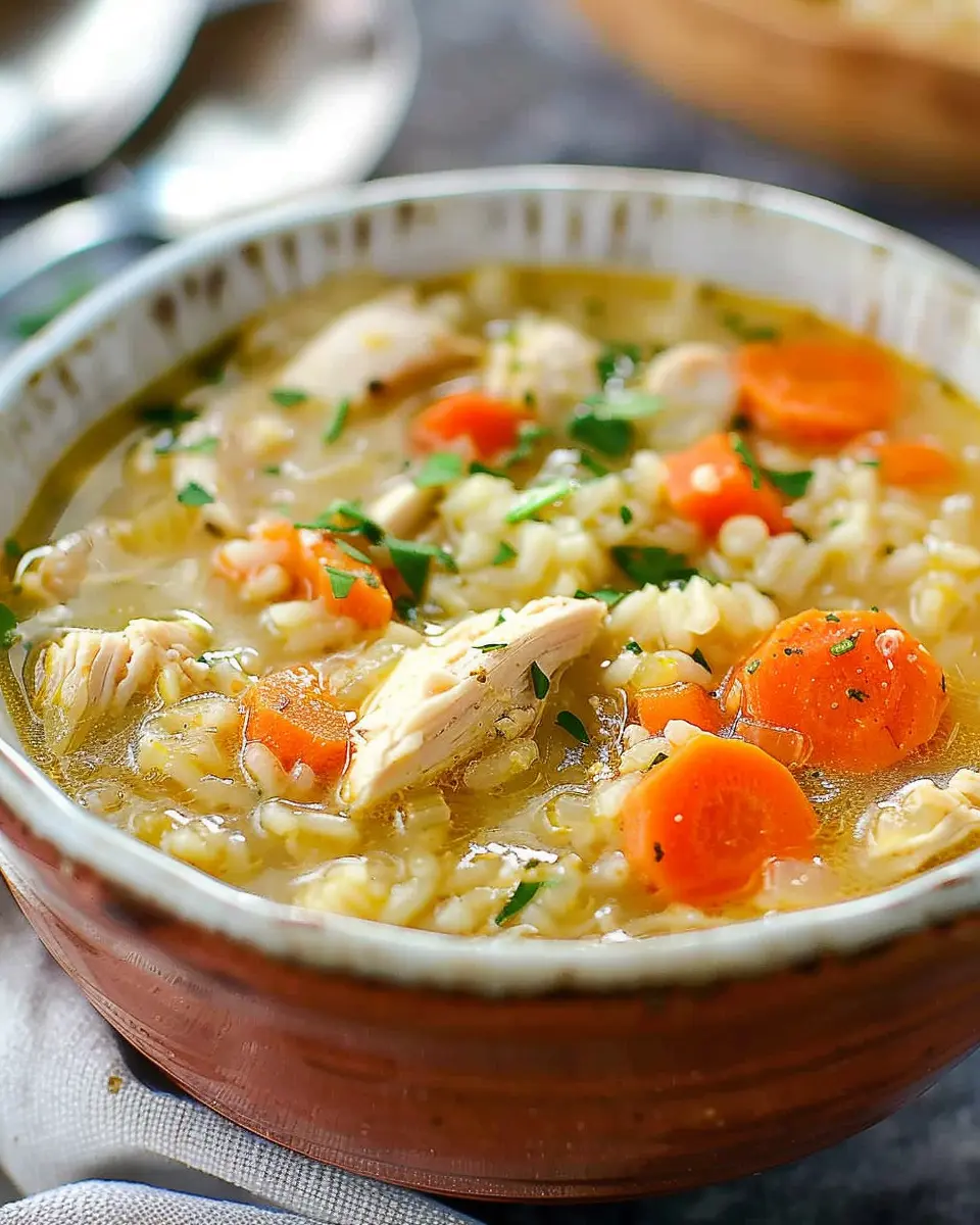 Easy Chicken and Rice Soup: Comforting Recipe for All Seasons