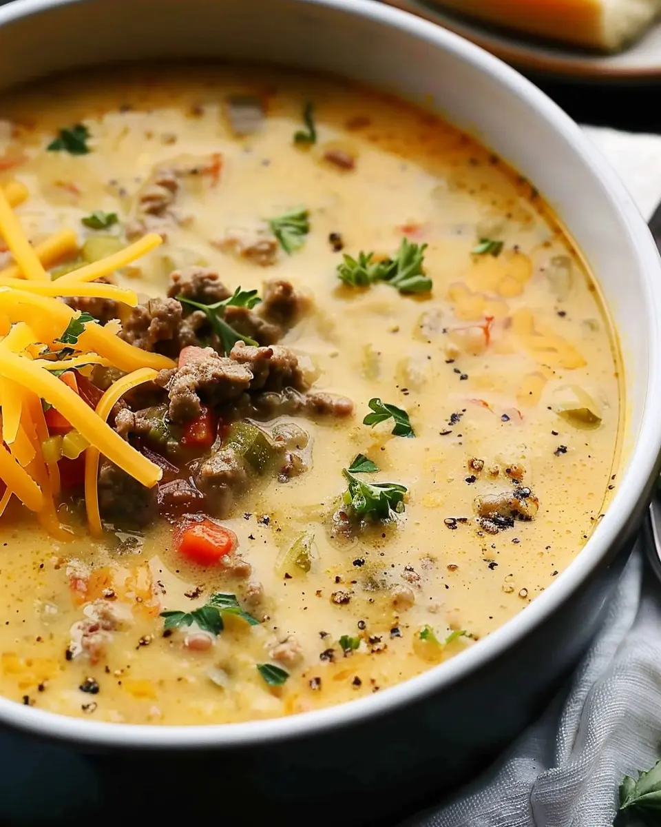 The Best Cheeseburger Soup: A Cozy, Indulgent Comfort Dish