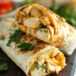 Cheesy Garlic Chicken Wraps
