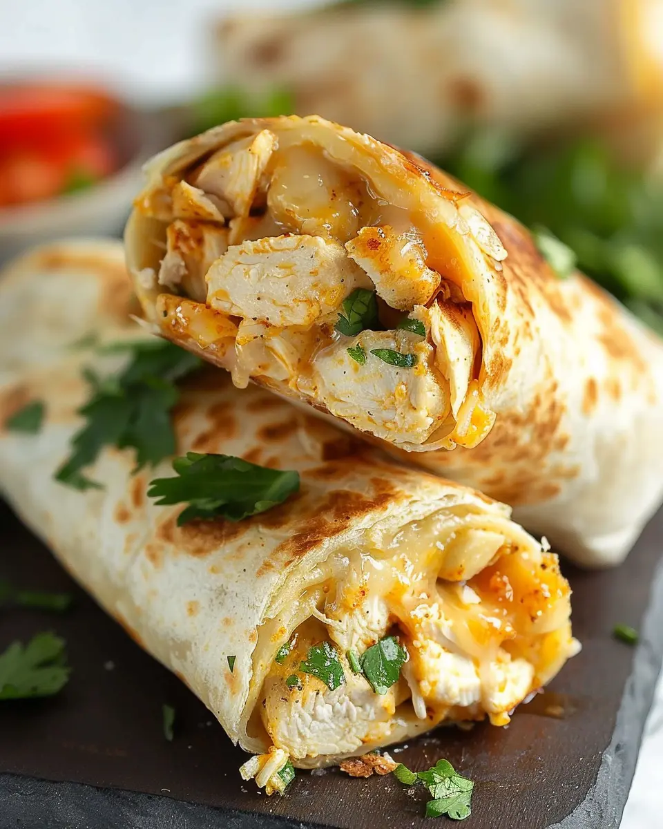 Cheesy Garlic Chicken Wraps: The Best Comfort Meal You’ll Love