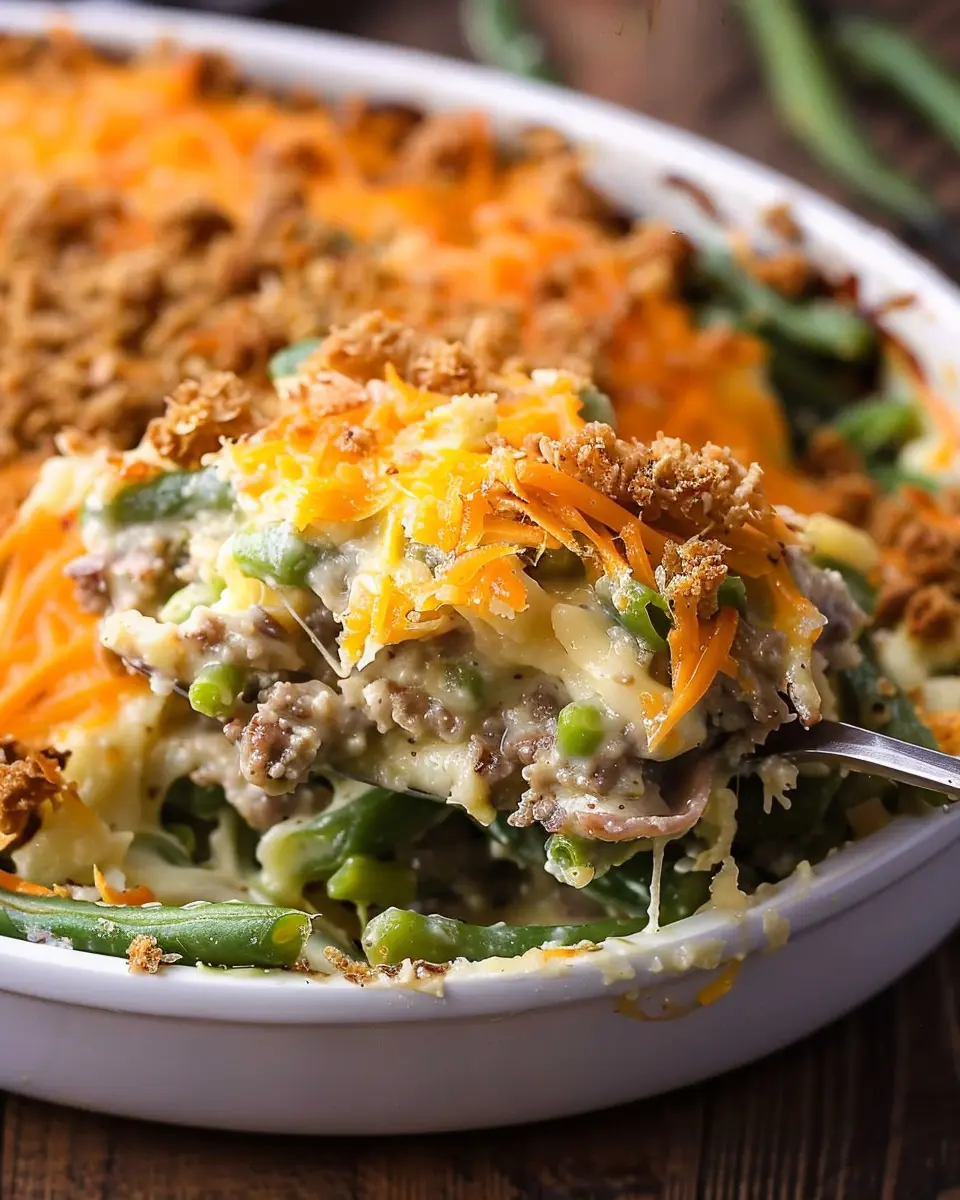 Hamburger Green Bean Casserole: Easy Comfort Food With Turkey Bacon