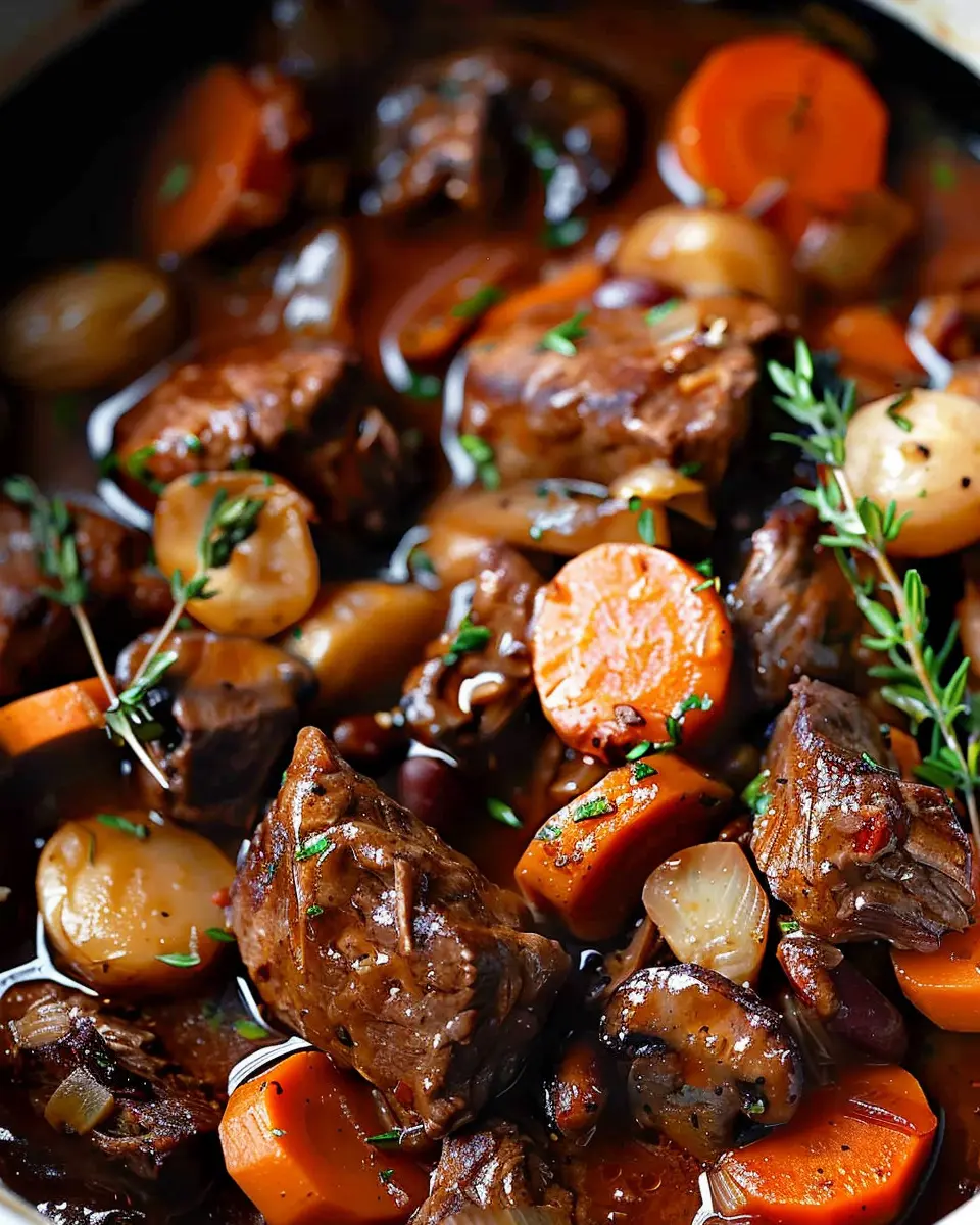 Slow Cooker Beef Bourguignon: Easy Comfort in Every Bite