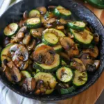Savory Stir-Fried Zucchini and Mushrooms