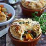 Roasted Autumn Vegetable Pot Pies