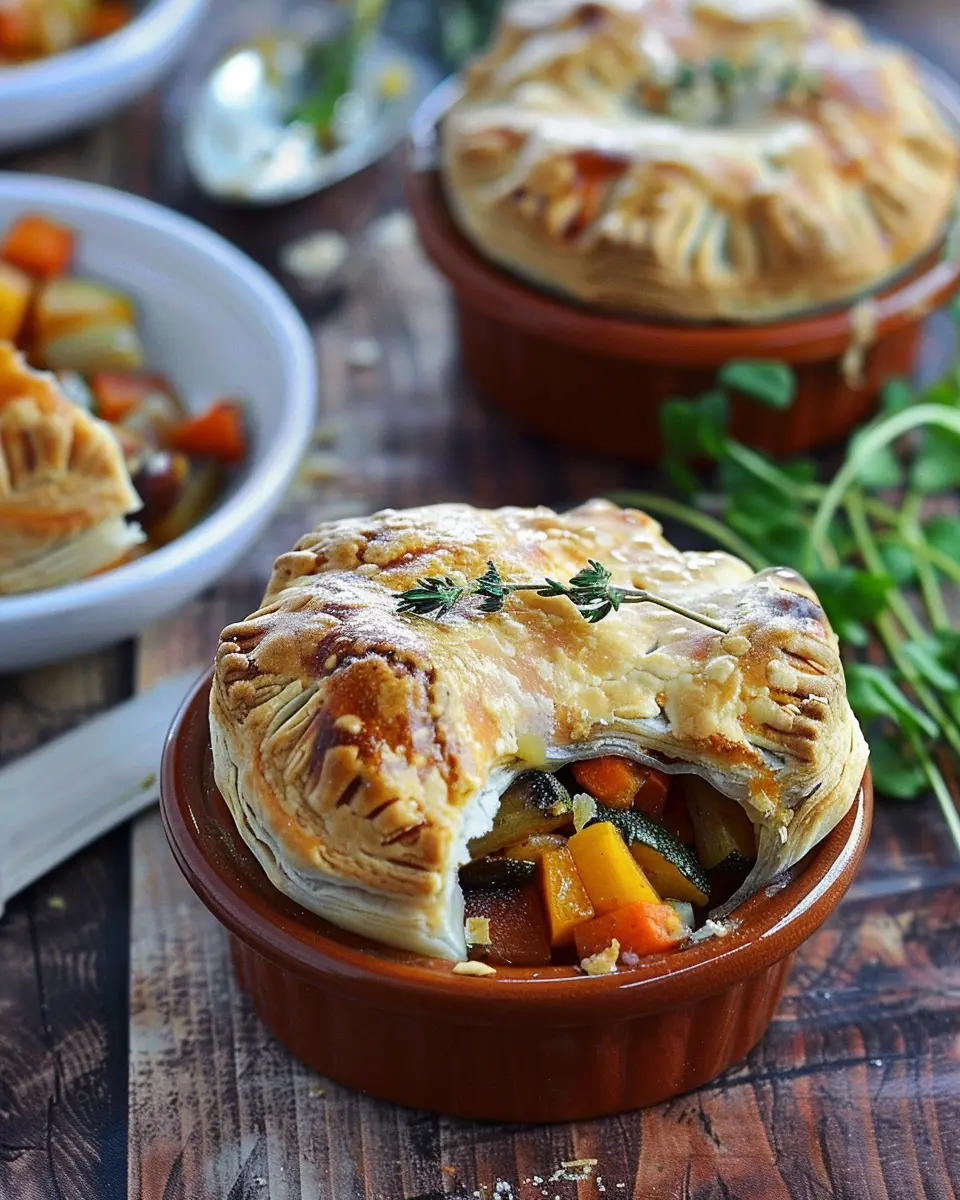 Roasted Autumn Vegetable Pot Pies: A Cozy and Nourishing Delight