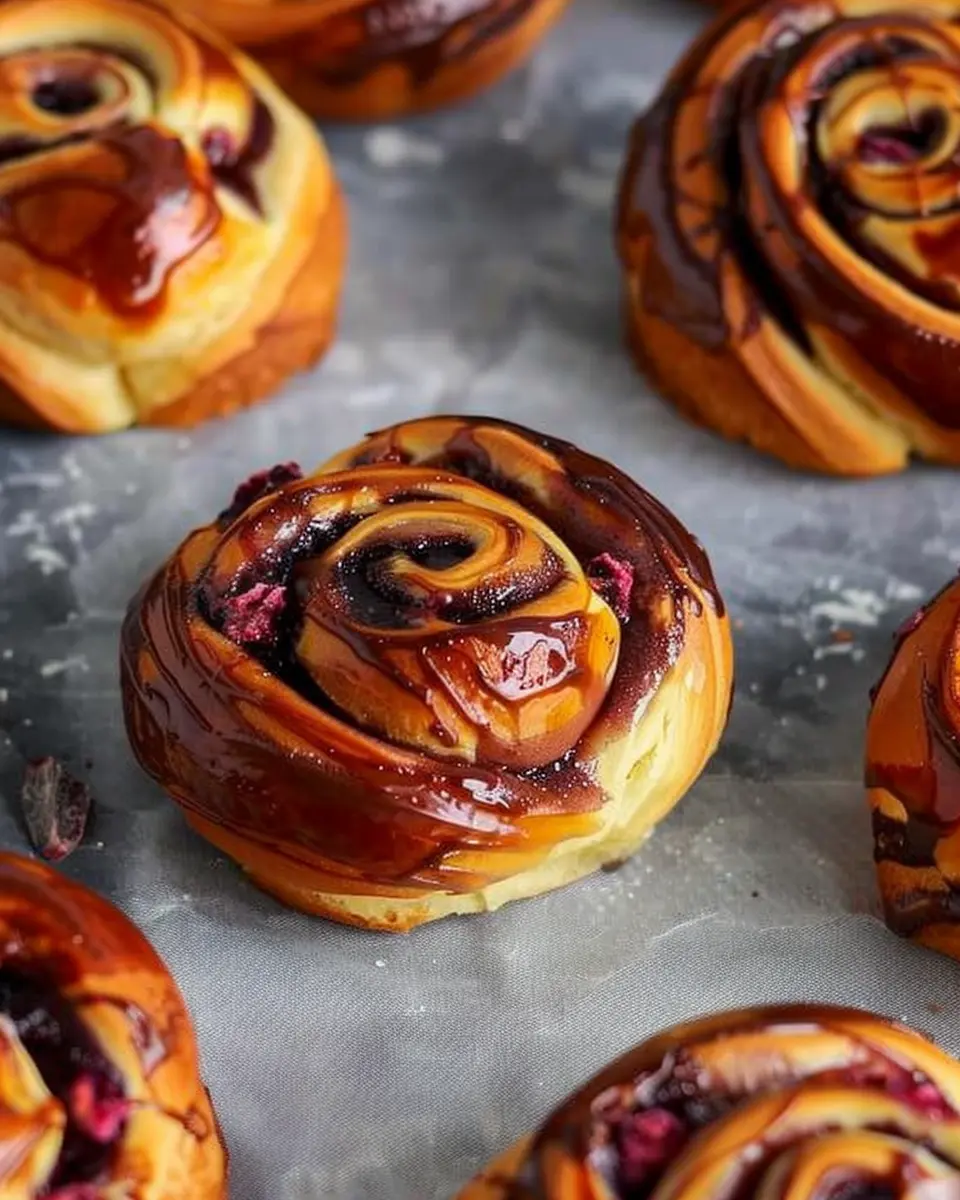 Chocolate Raspberry Swirl Brioche Buns: Indulgent Home Bake Delight