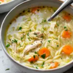 Lemon Chicken Orzo Soup