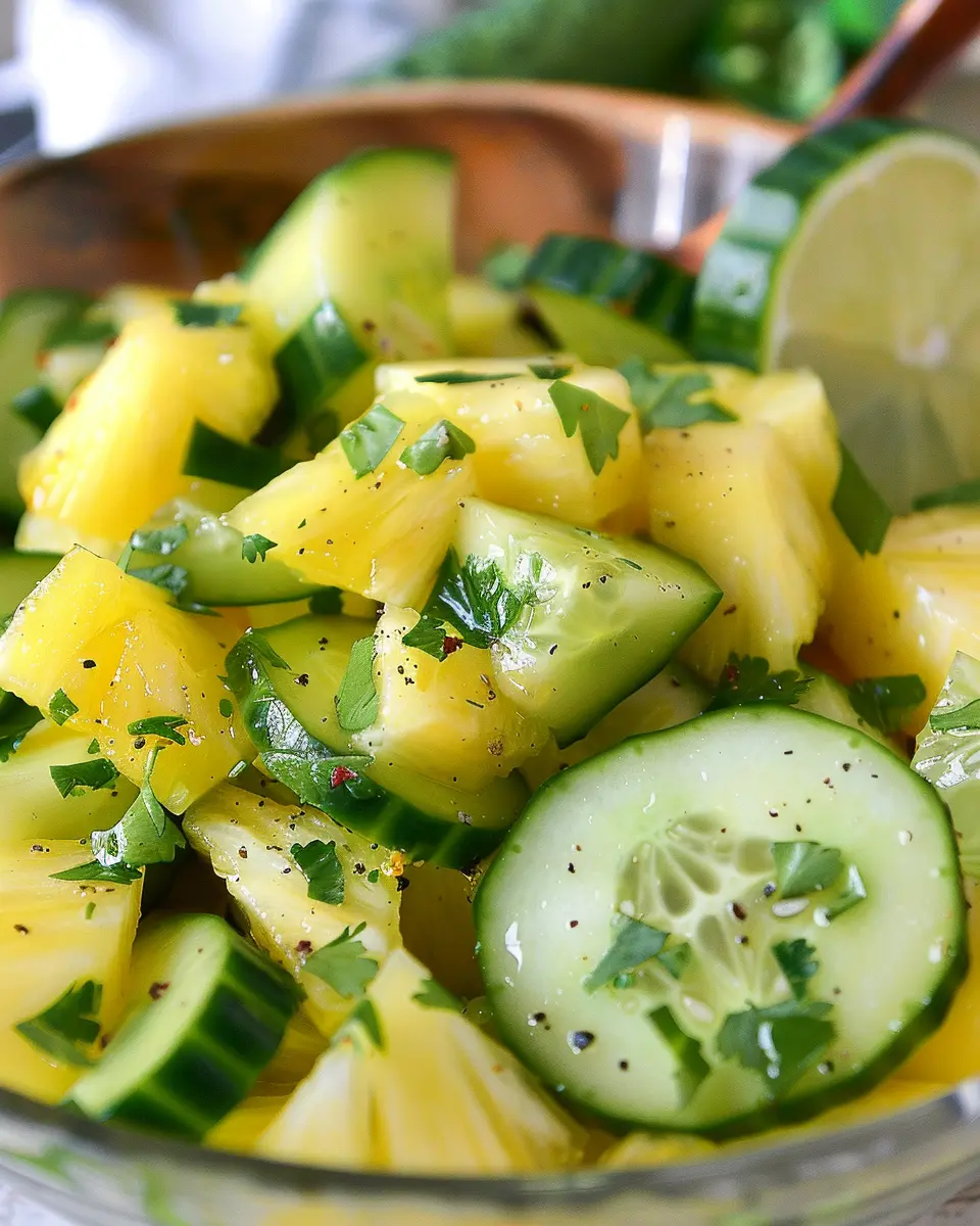 Pineapple Cucumber Salad: A Refreshing and Easy Side Dish