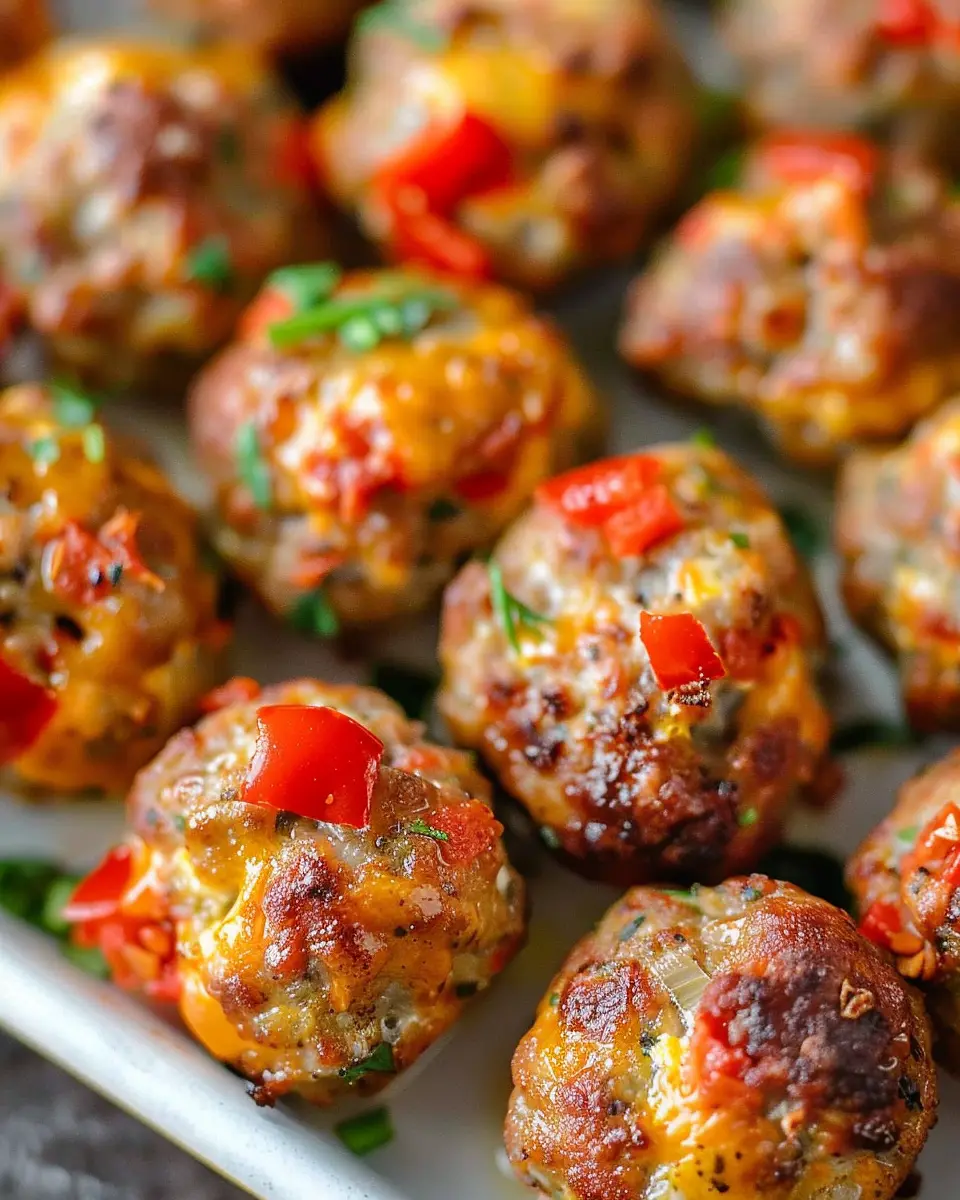 Spicy Rotel Cream Cheese Sausage Balls: Irresistibly Cheesy Treats