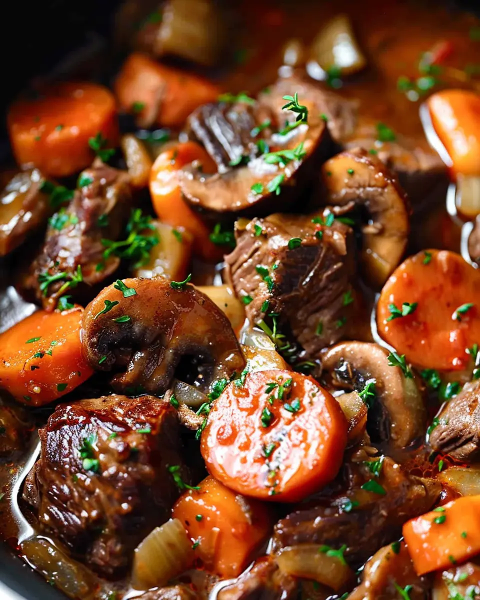 Slow Cooker Beef Bourguignon: A Cozy Twist with Turkey Bacon