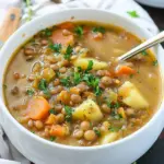 Easy Lentil Potato Soup Recipe