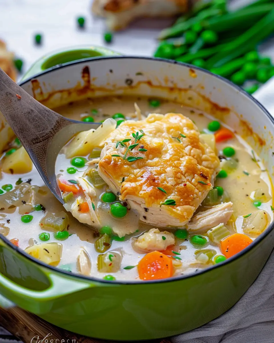 Chicken Pot Pie Soup: Easy Comfort Food with Turkey Bacon Delight