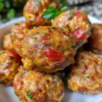 Spicy Rotel Cream Cheese Sausage Balls