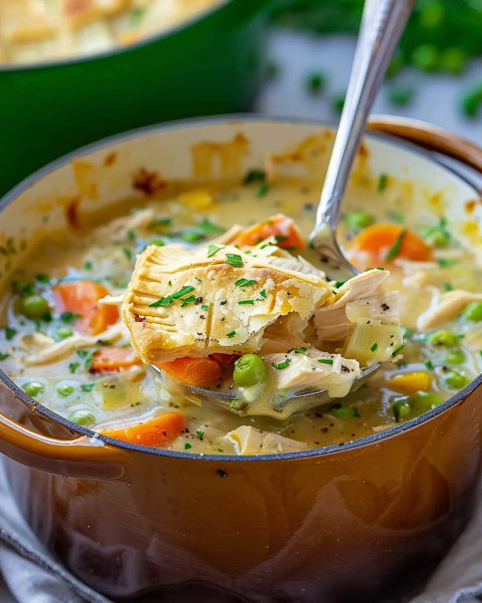 Chicken Pot Pie Soup: Best Comfort Food with Turkey Bacon Twist