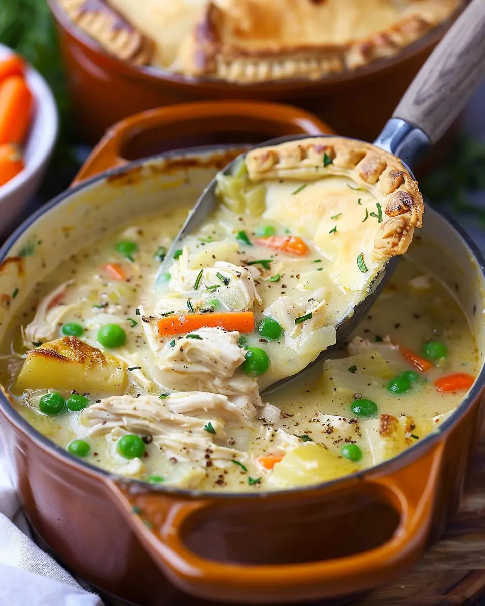 Chicken Pot Pie Soup: Easy Comfort Food with Turkey Bacon Twist