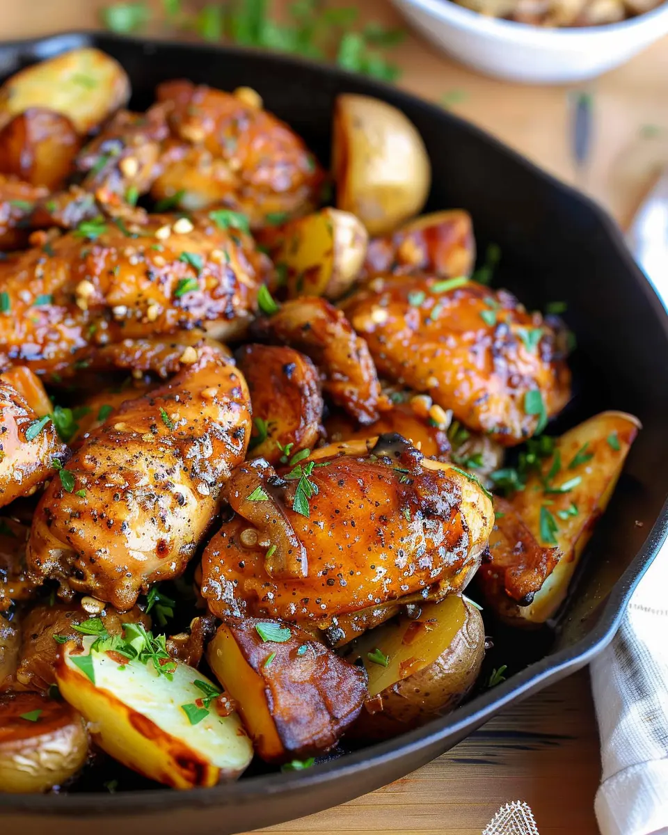 Garlic Butter Chicken and Potatoes: Easy Comfort Food Delight