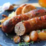 Recette Chou vert braisé aux saucisses