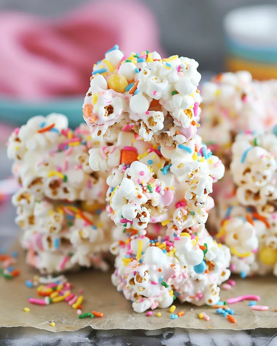 Funfetti Marshmallow Popcorn Treats: Easy, Irresistible Delights