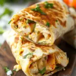 Cheesy Garlic Chicken Wraps