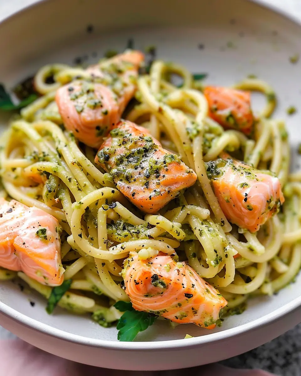 Salmon Pesto Pasta: An Easy and Indulgent Homemade Delight