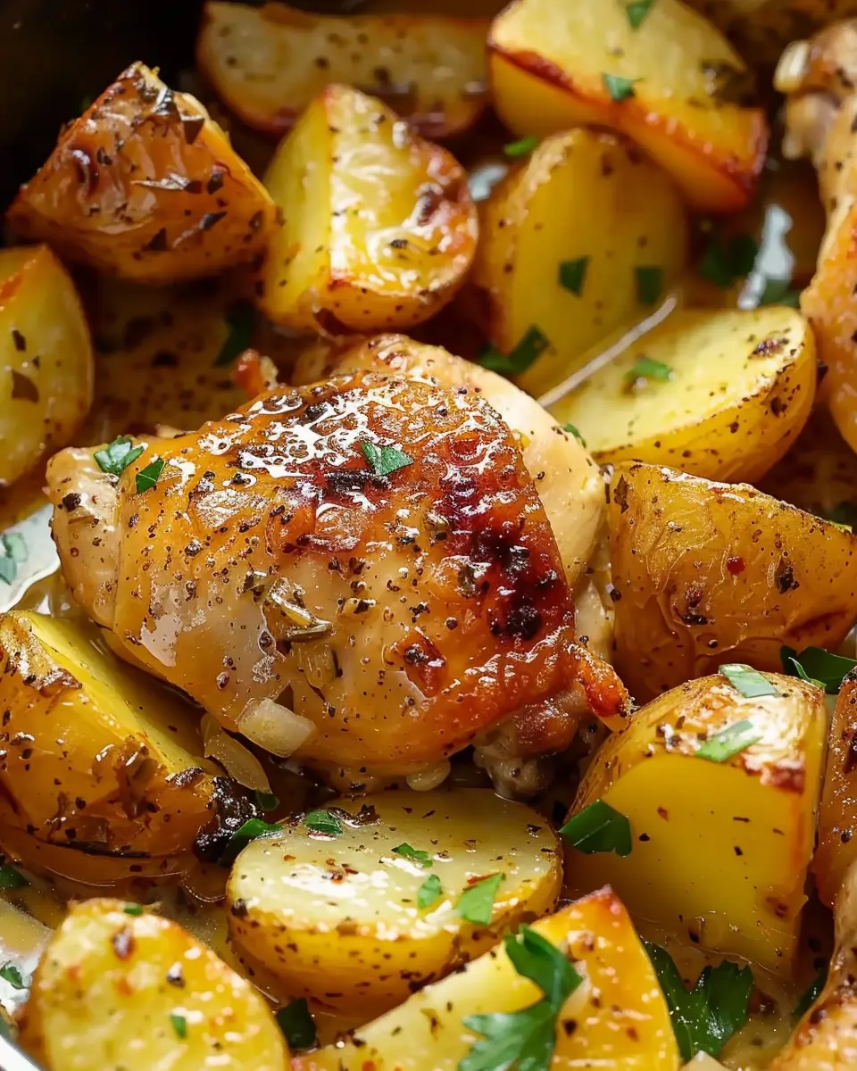 Garlic Butter Chicken and Potatoes: Easy Family Comfort Dish