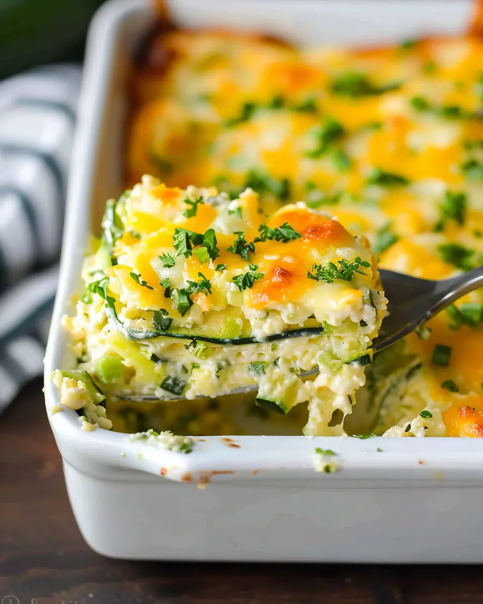 Cheesy Zucchini Casserole Recipe: A Delightful Family Favorite