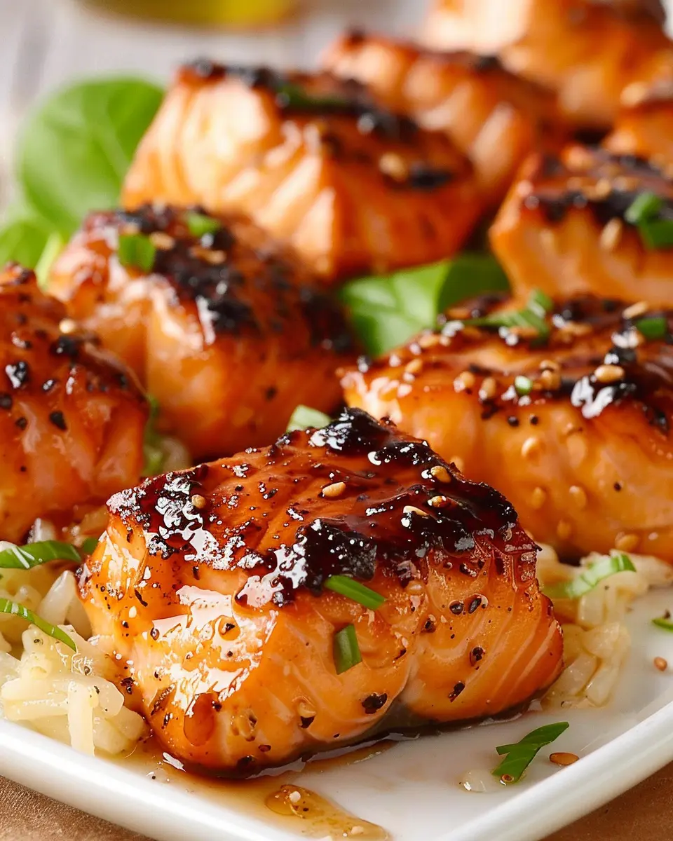Glazed Honey Garlic Salmon Bites: Easy, Flavorful Delight at Home