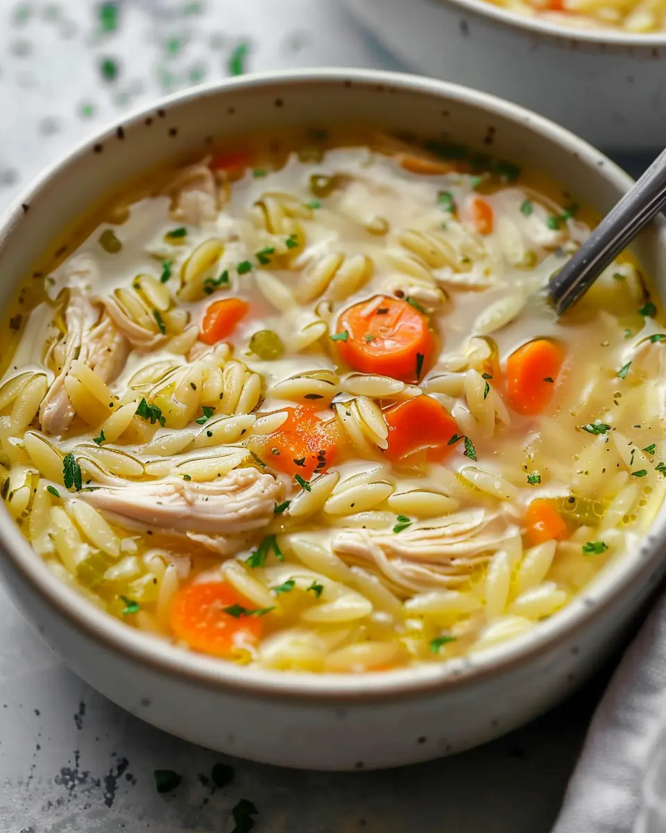 Lemon Chicken Orzo Soup: Easy Comfort in Every Spoonful