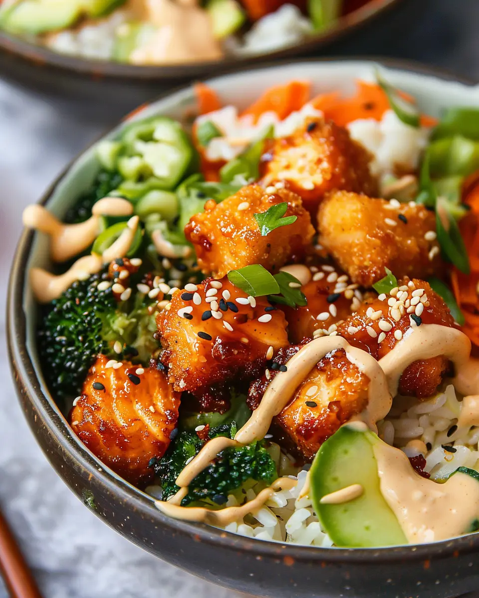 Crispy Bang Bang Salmon Bites Bowls: An Easy, Irresistible Delight