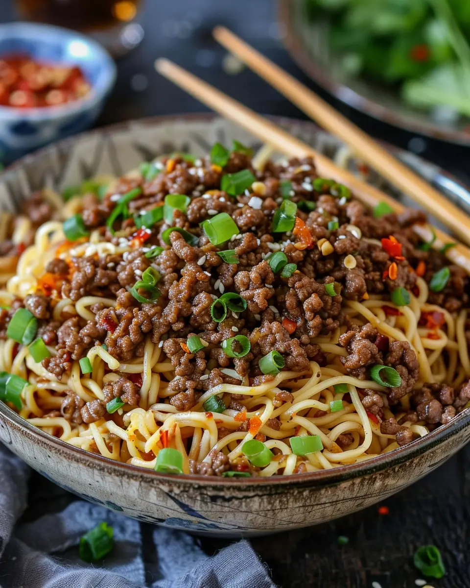 Mongolian Ground Beef Noodles: A Quick and Easy Comfort Dish