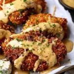 Pretzel Crusted Chicken with Cheddar-Mustard Sauce